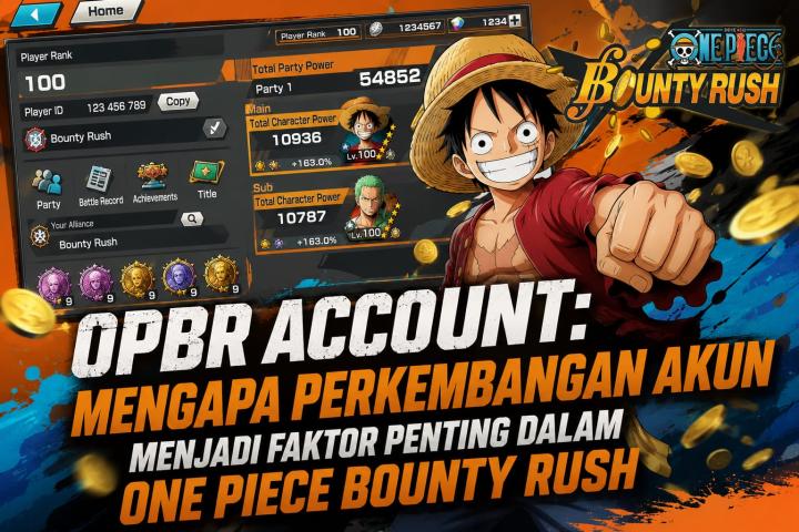 OPBR Account: Mengapa Perkembangan Akun Menjadi Faktor Penting dalam One Piece Bounty Rush